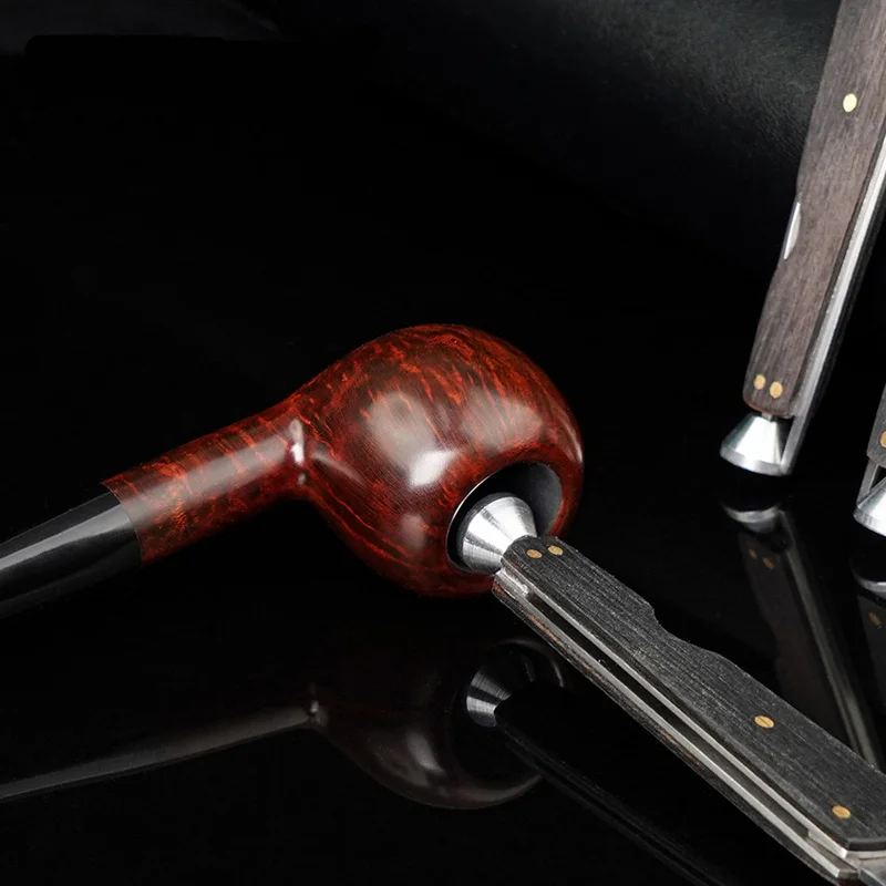 Description Picture 3 of itemMulti Function Smoke Knife, Wood Ebony Smoking Accessories, Pipe Cleaner, Tobacco Pressure Rod, Smoking Cleaning Tool, 3 in 1