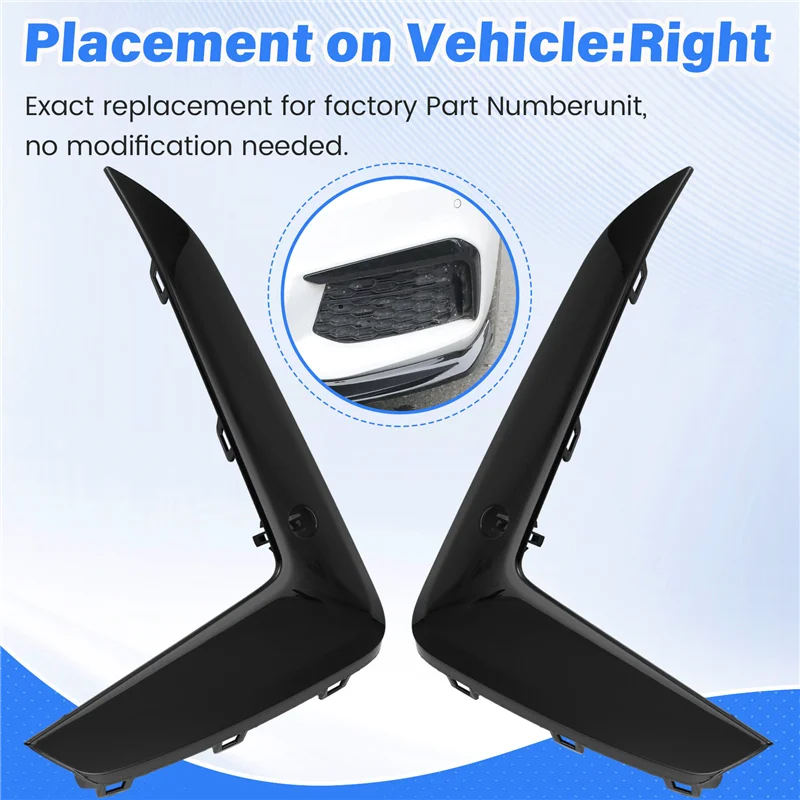 ABTC-BMW 5 시리즈 G30/G38 앞 범퍼 왼쪽/오른쪽 몰딩 스트립 51118747845 51118747846 앞 범퍼 몰딩 트림