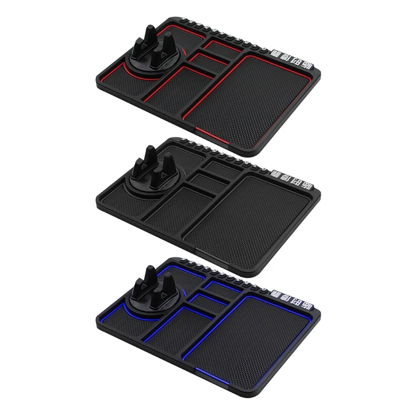 Car Dashboard Pad Non-slip Silicone Mat Phone for Key Holder Pads Mat for Coins Keys