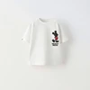 Mickey Mouse Tshirt Cartoon Print Short Sleeve T For Boys And Girls Loose Casual Sports Tops Children Cotton Fashion White Tees 2