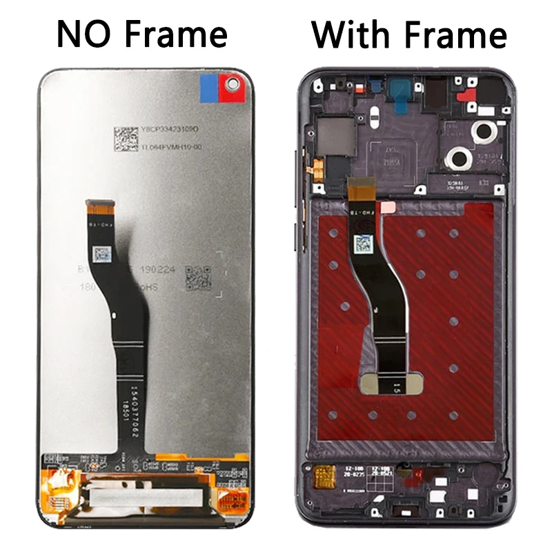 Tested For Huawei Nova 4 VCE-AL00 VCE-TL00 VCE-L22 LCD Display Touch Screen Digitizer Assembly for Huawei Nova4 LCD Frame