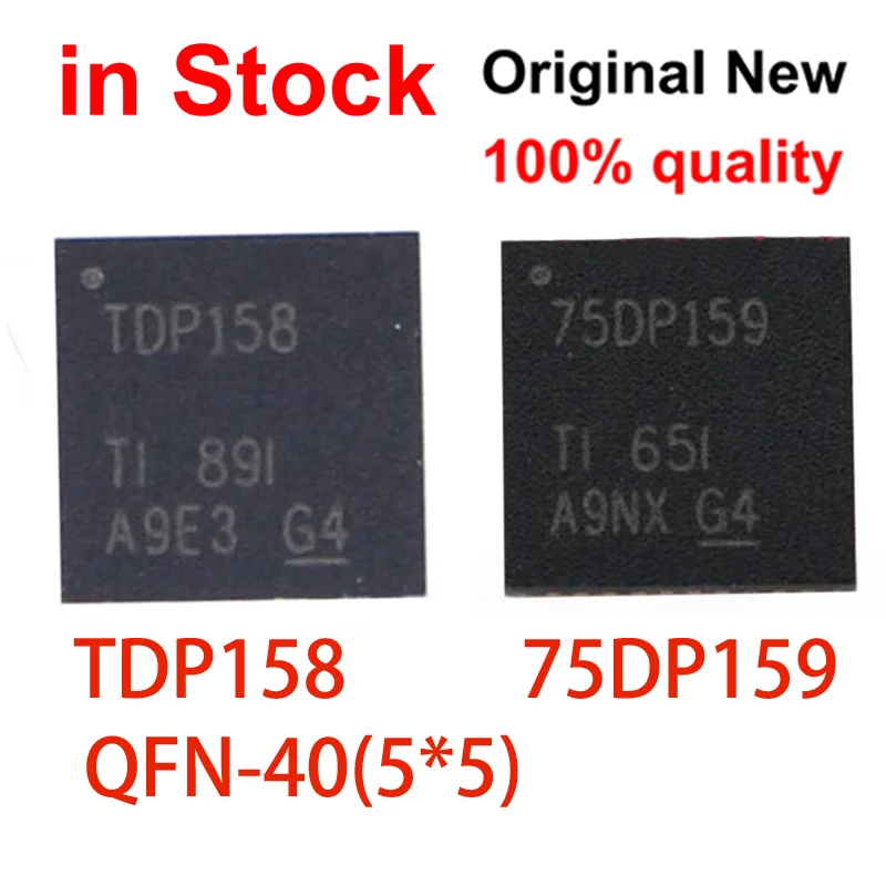 (1piece) 100%NEW TDP158 TDP158RSBR 75DP159 SN75DP159 QFN-40 5*5 SN75DP159RSBR IC Chipset 1