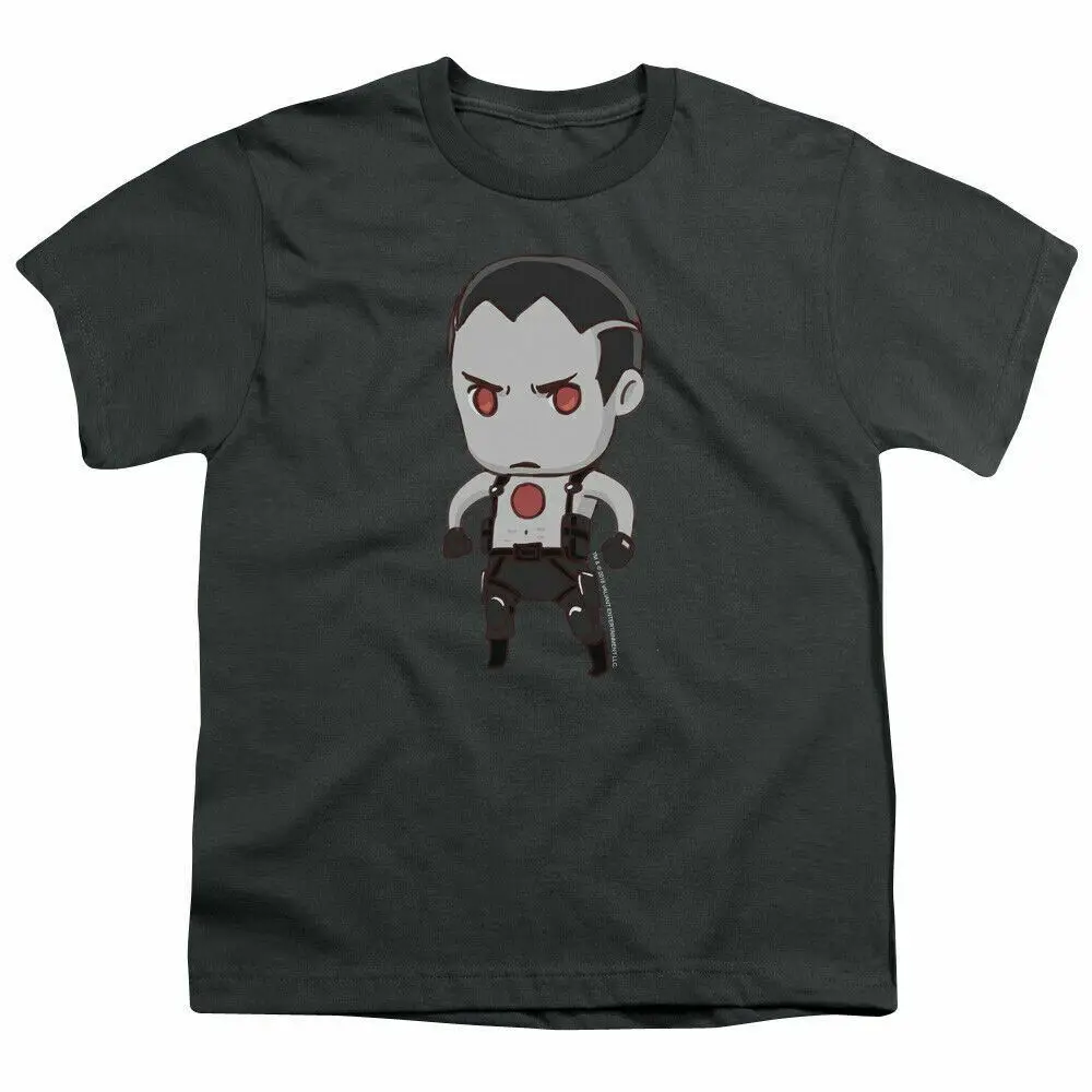 Bloodshot Chibi Kids Youth T Shirt Con Licenza Validant Comics Tee Charcoal