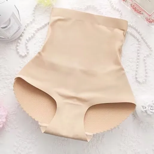 High waist beige