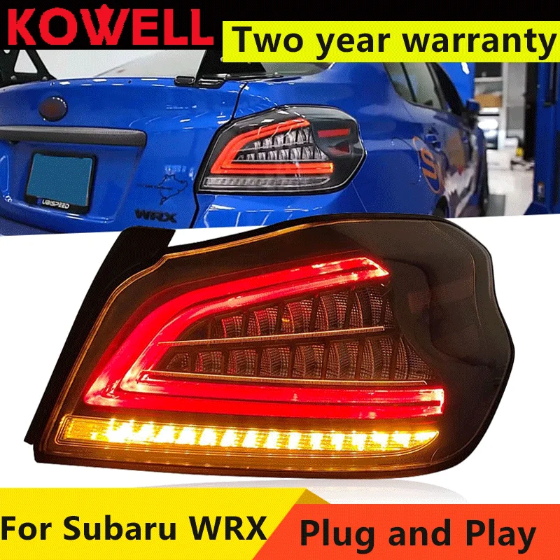 

Автомобильный светодиодный задний фонарь s, задний фонарь для Subaru WRX 2013-2019, задний ходовой стоп-сигнал, фонарь заднего хода, динамический сигнал поворота, автоматическая сборка