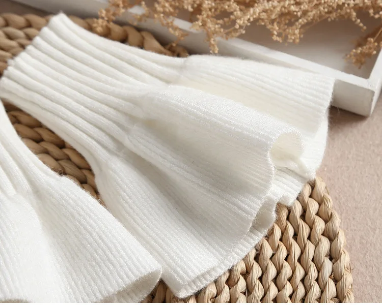 2024 Korean New Half-finger Gloves Female Autumn and Winter Wool Warmth Fingerless Students Touch Screen Thick Knitted Wristband