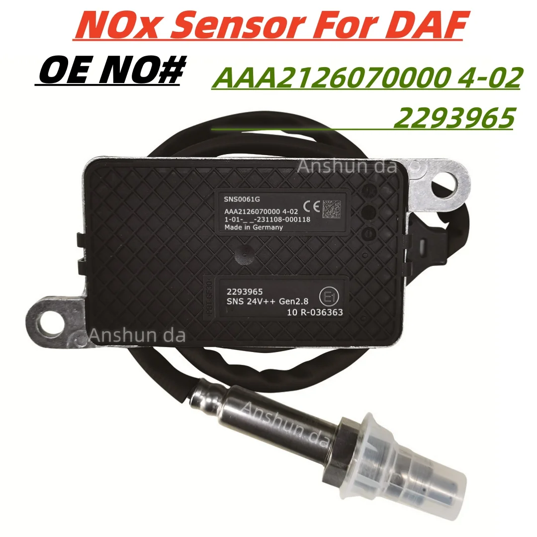 

2293965 SNS0061G 24V High Quality Nitrogen Oxygen Nox Sensor For DAF Truck for Mitsubishi Fuso Truck Diesel Engine SCR Emission