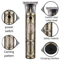 Kemei-700B Electric Pro Li Clippers Barber 0mm Hair Trimmer Professional Haircut Shaver Carving Hair Beard Machine Styling Tool 2