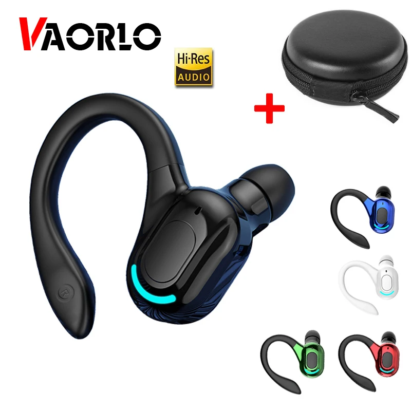 

VAORLO M-F8 Bluetooth 5.2 Wireless Earphone Ear Hook Mini Business Headphone HIFI Bass Noise Cancelling Sports Gaming Earbuds