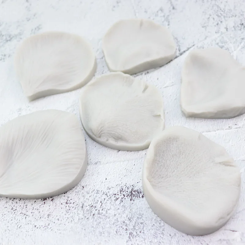 Silicone Mold Simulation Leaves Series Petal Veiner Silicone Mold Chocolate Fondant Gumpaste Sugar Clay Flower Drip Resin Mould CakeTools