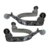 2x Horse Spurs Anti Rust Western Style Spur for Competition Equipments Brown 4