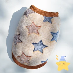 Cozy Winter Flannel Pet Vest - Soft Warmth - S  1.5-2.0 kg (WHITE)