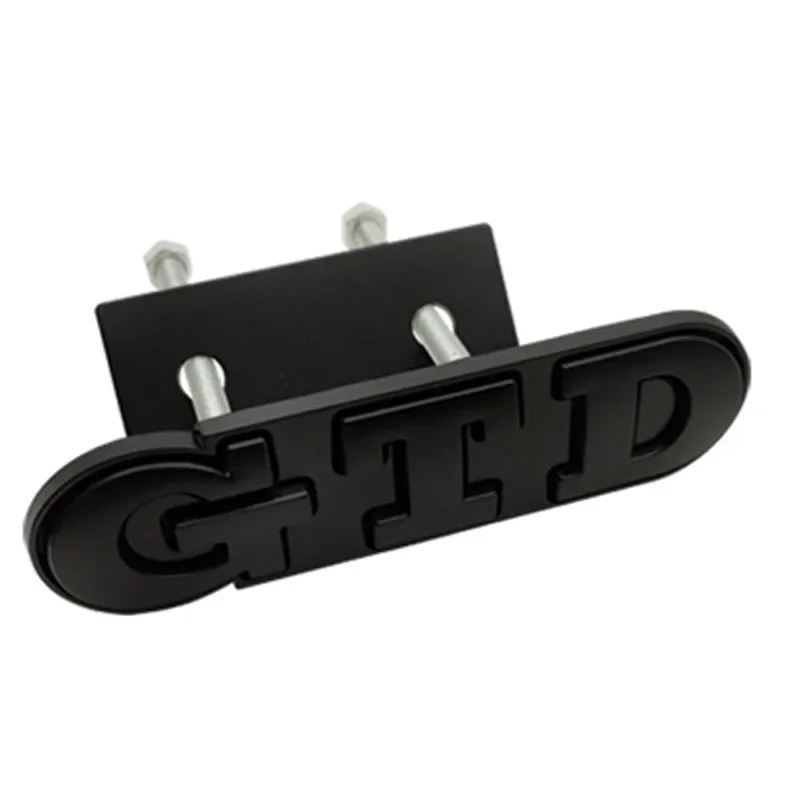폭스바겐 폴로 골프 파사트 제타 시로코용 3D 금속 GTD 프론트 그릴 배지 엠블럼 스티커 데칼
