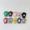 3-6 Years Children's Gloves Autumn and Winter Fashion Girls Boys Knitted Warm Cartoon Super Cute Five-finger Gloves Wholesale 1