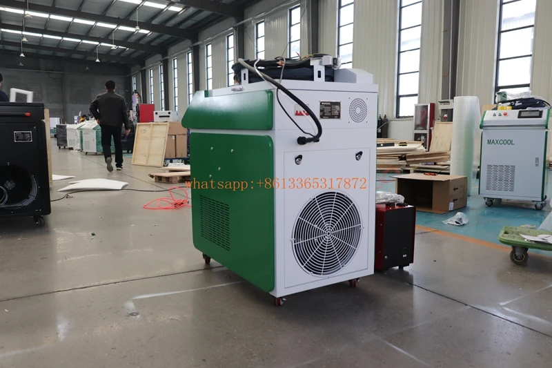Maxcool MCW-3000 Dual Wire Feed Laser Cleaning Welding Cut Machine Fiber 3kW Rust Removal laser Cleaning Machines metal cleaner 4