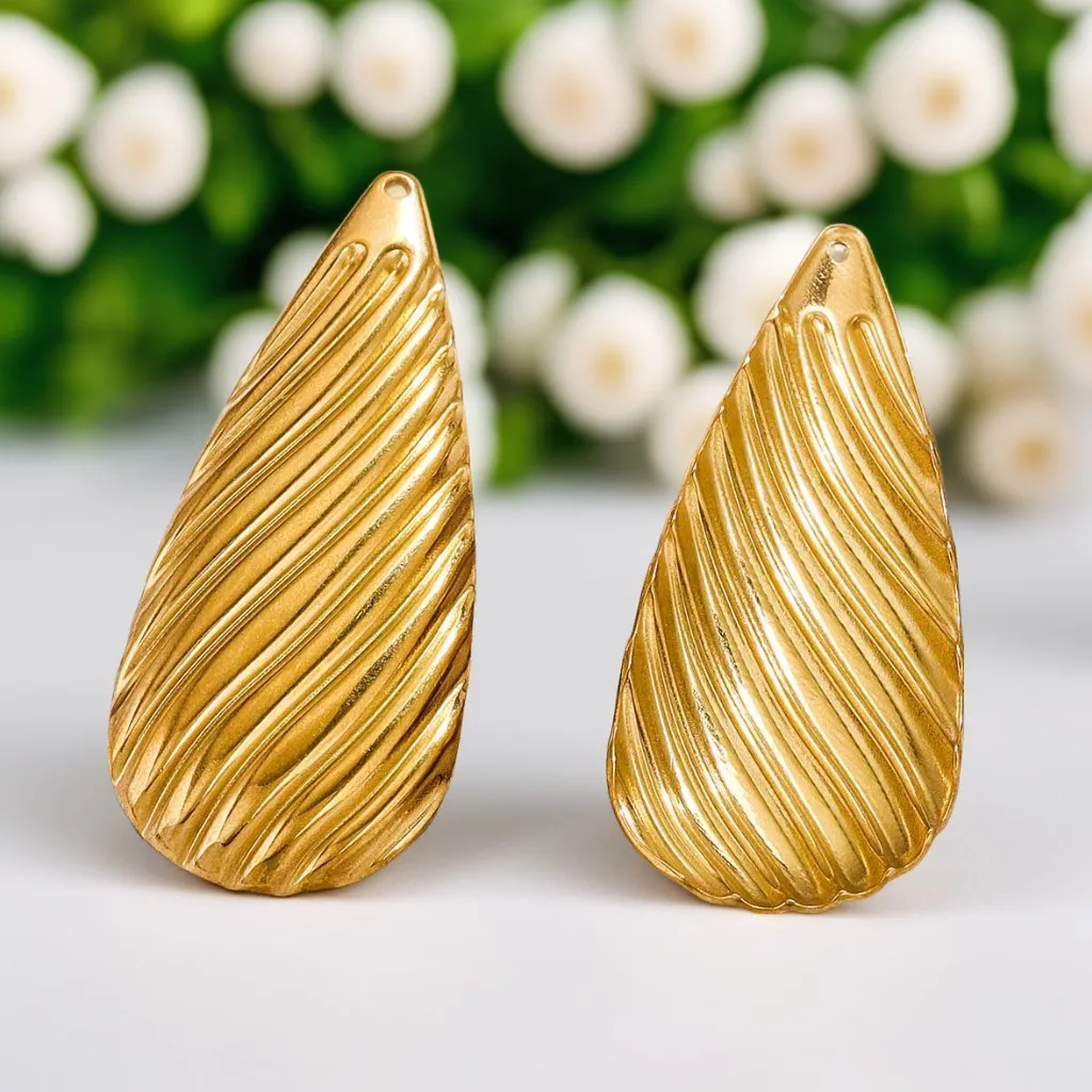 Stainless Steel Accessories Simple Geometric Ring Large Exaggerated Earrings DIY Accessories Parts Wholesale 3