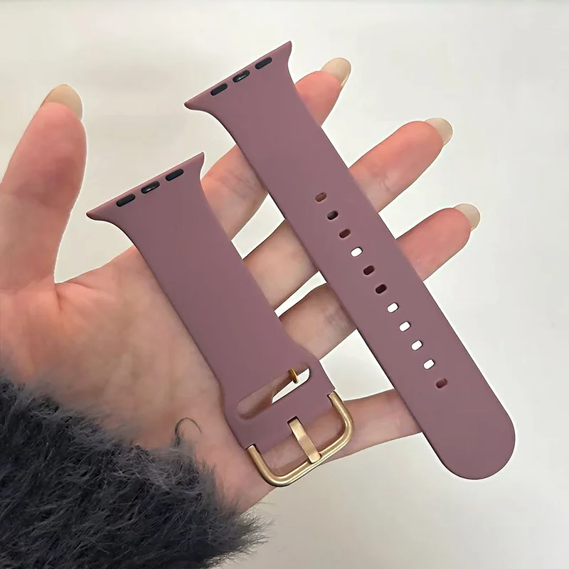 Enhanced Silicone Sport Strap for Smartwatch - Classic Design