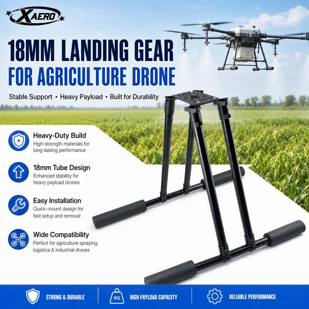 XAERO 18mm Landegestell-Zubehör für Landwirtschafts-Sprühdrohnen mit Schwerlast-Logistik