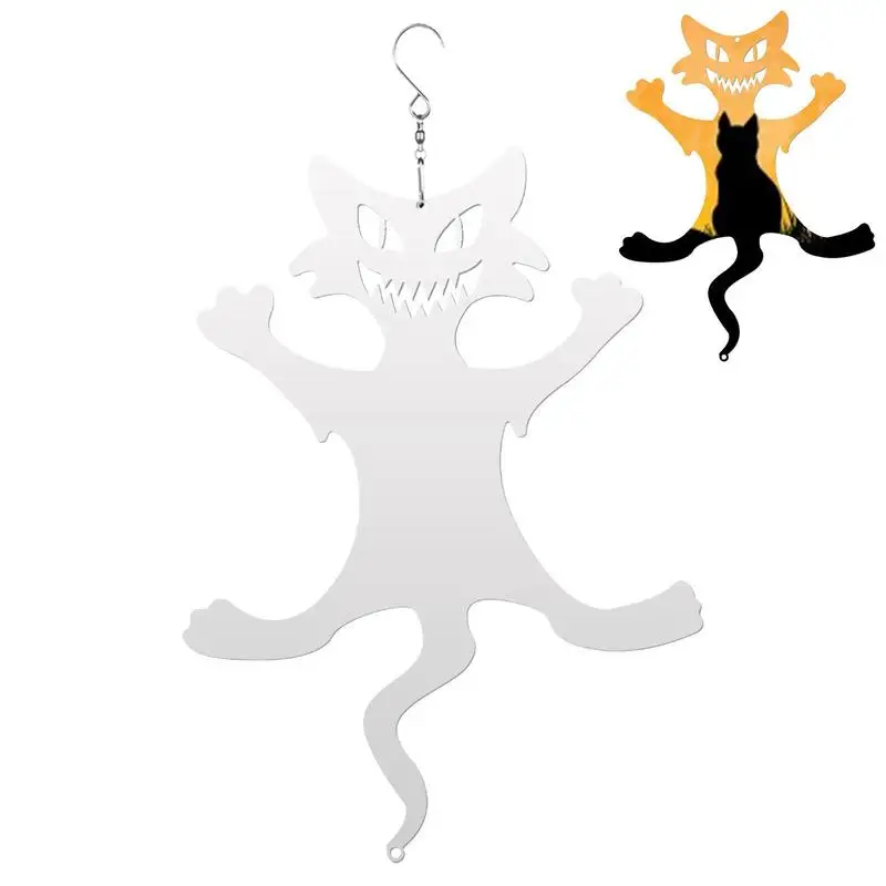

Ghost Wind Chimes 3D Kinetic Windsock Twist Horror Retro Wind Sculptures Pumpkin Cat Garden Decoration Art Ornaments For Indoor