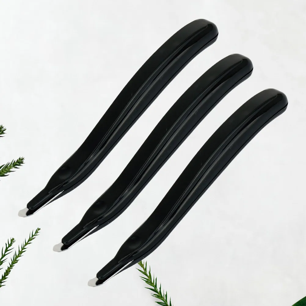 3Pcs 헤비 듀티 스테이플 리무버 철 플라스틱 핸드헬드 빠른 손상 없는 스테이플 추출 도구 사무실 학교 가정용