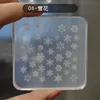 1pc Relief Snowflake Sweater 3D Acrylic Mold  Silicone  Nail Art Decorations  Nails DIY Wing Nail Art Templates Rose Nails  Mold 4
