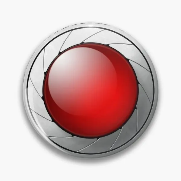 

Красная металлическая заколка с 3 мягкими кнопками и логотипом цифрового кинотеатра, Подарочный воротник, мультяшный женский декор, модная брошь на шляпу, ювелирные изделия, милая одежда