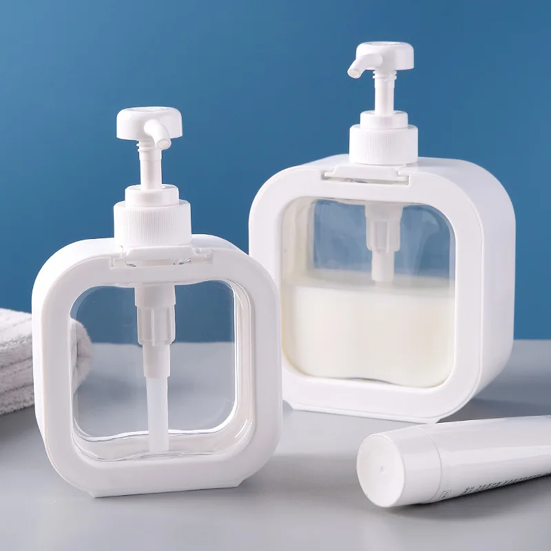 

Soap Dispenser White Liquid Lotion Hand Pump Soap Dispenser Refillable Shampoo Bottle Plastic Hand Soap Dispenser