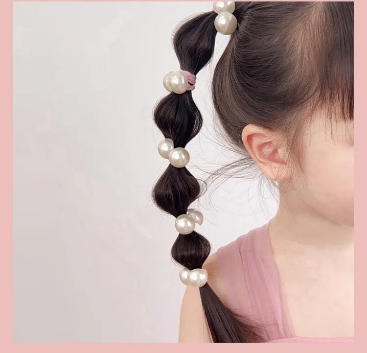 10 Stück/Set Niedliche Baby-Mädchen Haarbänder Cartoon Herz Stern Haargummis Kleinkind Elastische Haarbänder Kinder Haarseile Kopfschmuck – Detail 4