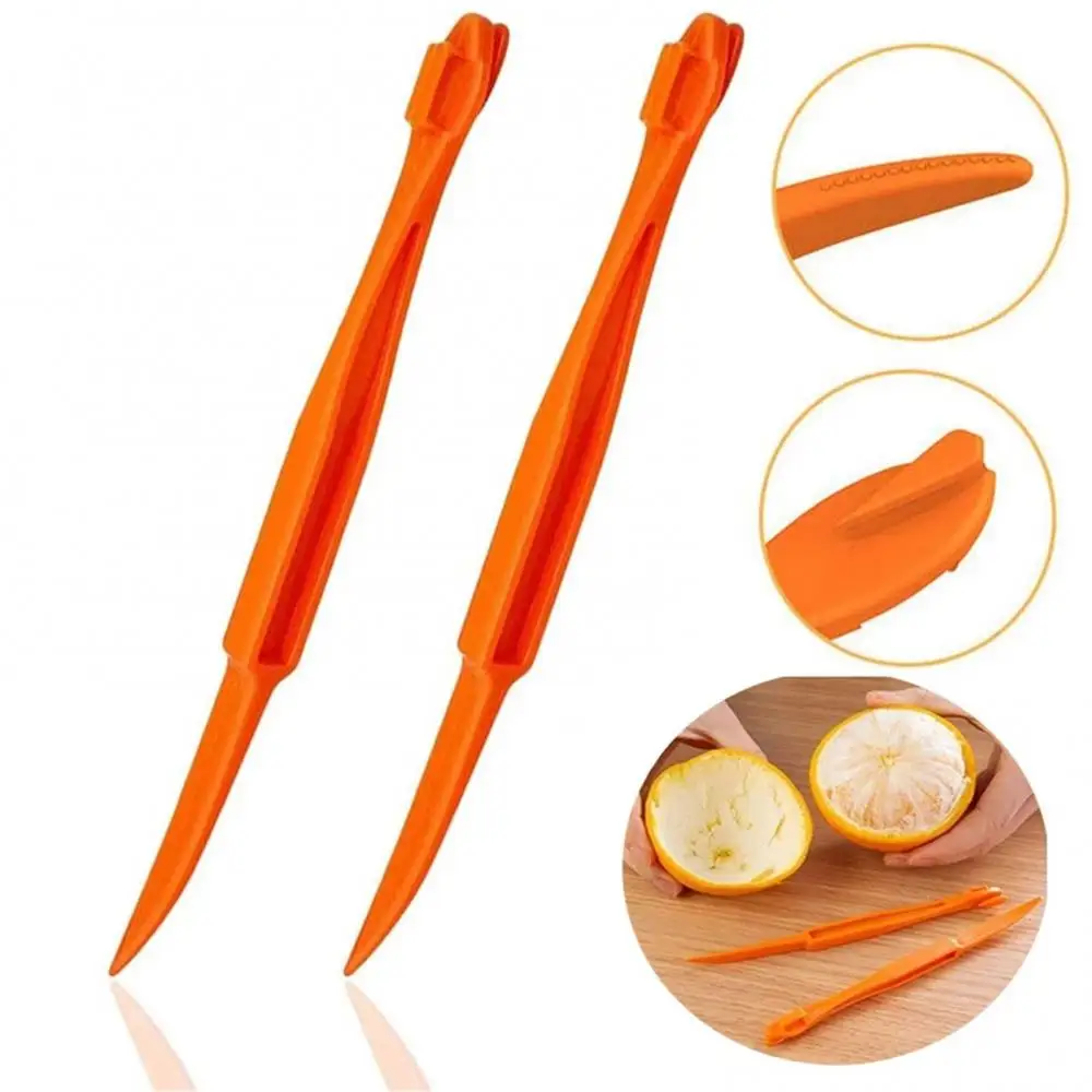 Orange Peeler Plastic Portable Lemon Citrus Vegetable Fruit Opener Slicer Cutter Slicer Stripper Peeler Kitchen Tool 1pc