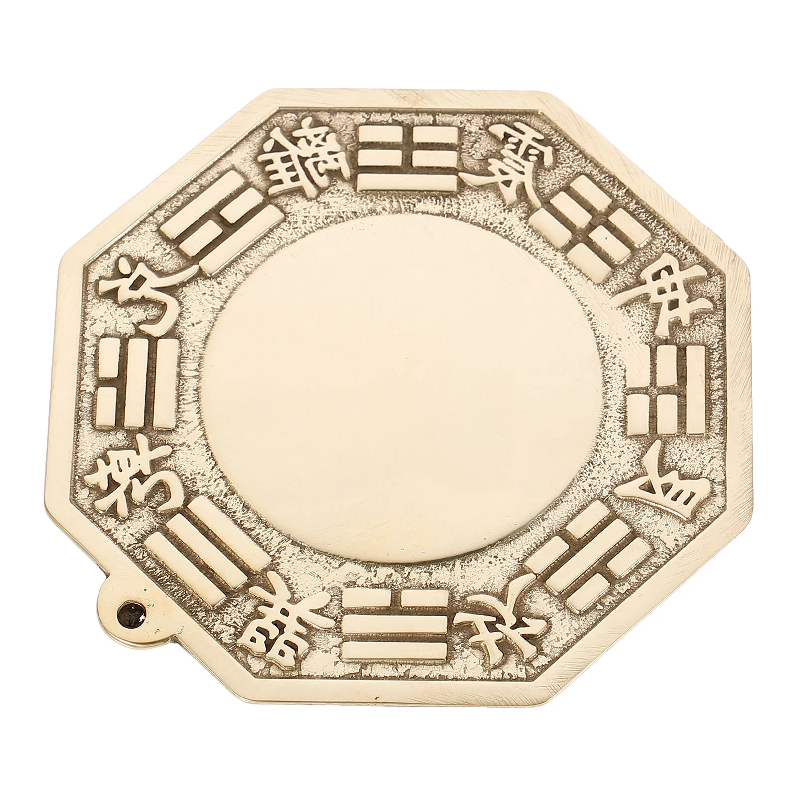 Pure Copper Bagua Mirror Feng Shui Ornaments Convex Exorcise Evil Town House Crafts Pure Gossip Mirror Convex Ornament