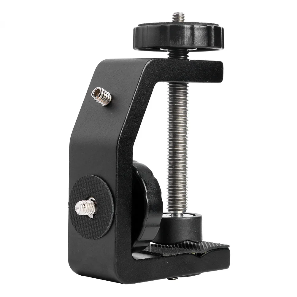 Photographic Light Stand Universal C Clamp Desktop Mount Clamp Tripod Light Stand Camera Lamp Flash Fixed Holder Clip for Photography Live Studio