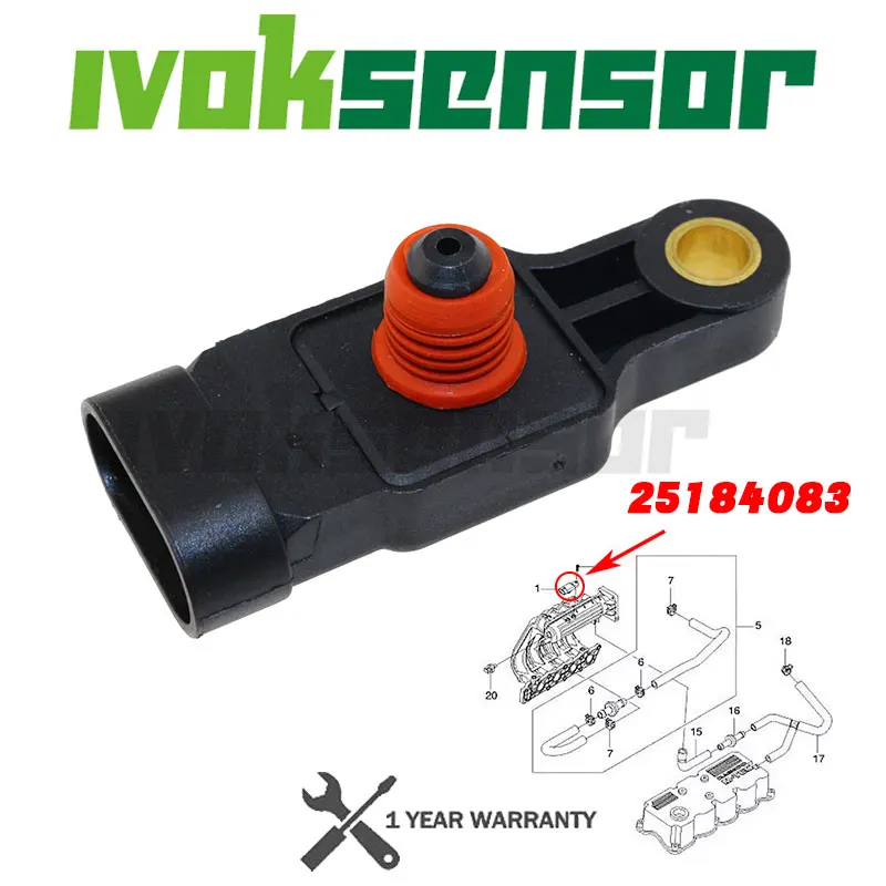 96325870 Manifold Absolute Pressure MAP Sensor Fits