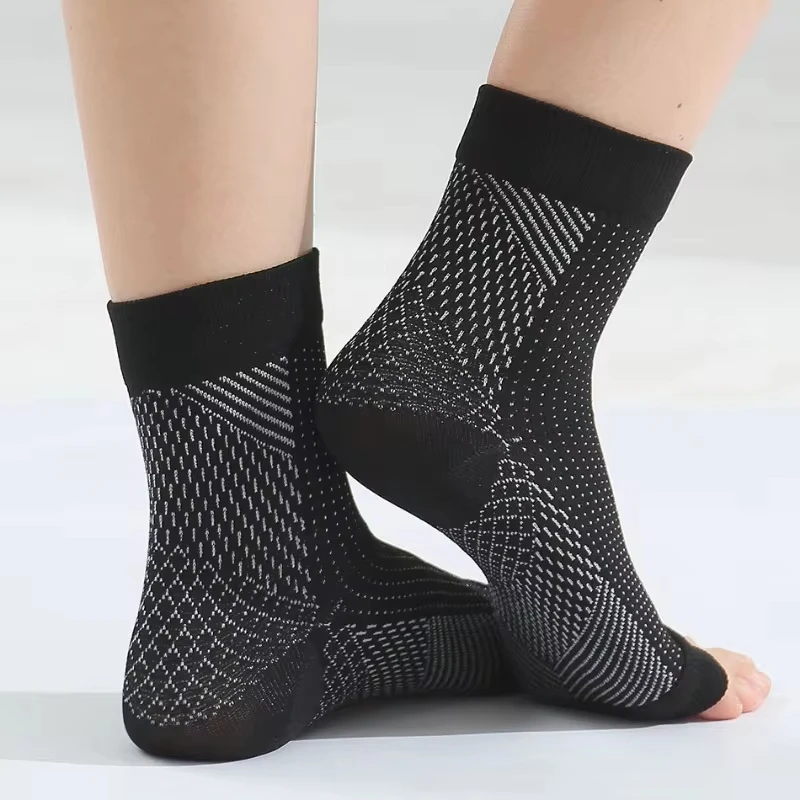 1 Pair Soothe Compression Socks for Relief Pain Neuropathy Socks for Men Women Ankle Support Breathable Elastic Sports Stockings ankle socks ankle support compression socks neuropathy socks