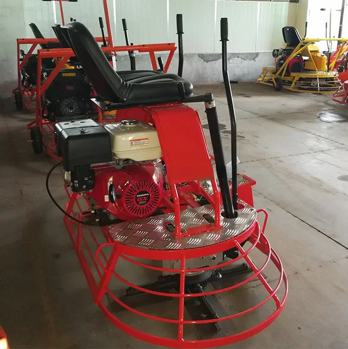 Easy operation 30/36 inch ride on double blade concrete trowel machine