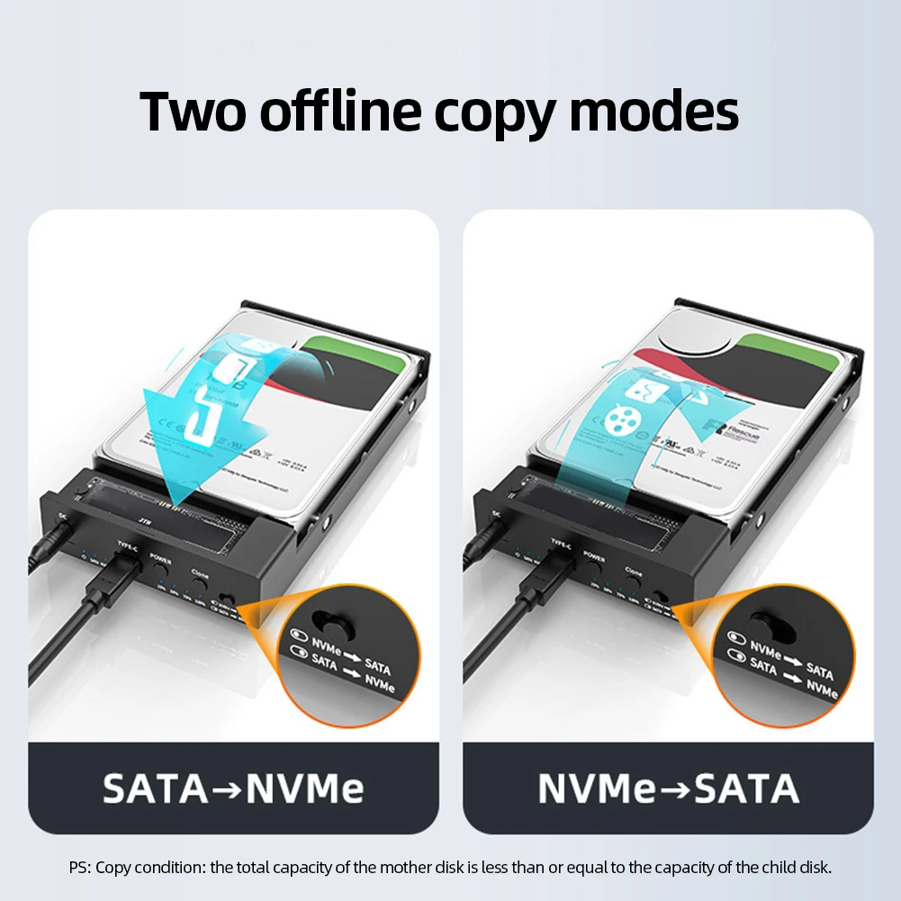   ϵ ̺ Ŭ  UASP M.2 Nvme SSD ̽, CŸ  , SATA HDD Ŭ, 2.5 ġ, 3.5 ġ, 10Gpbs