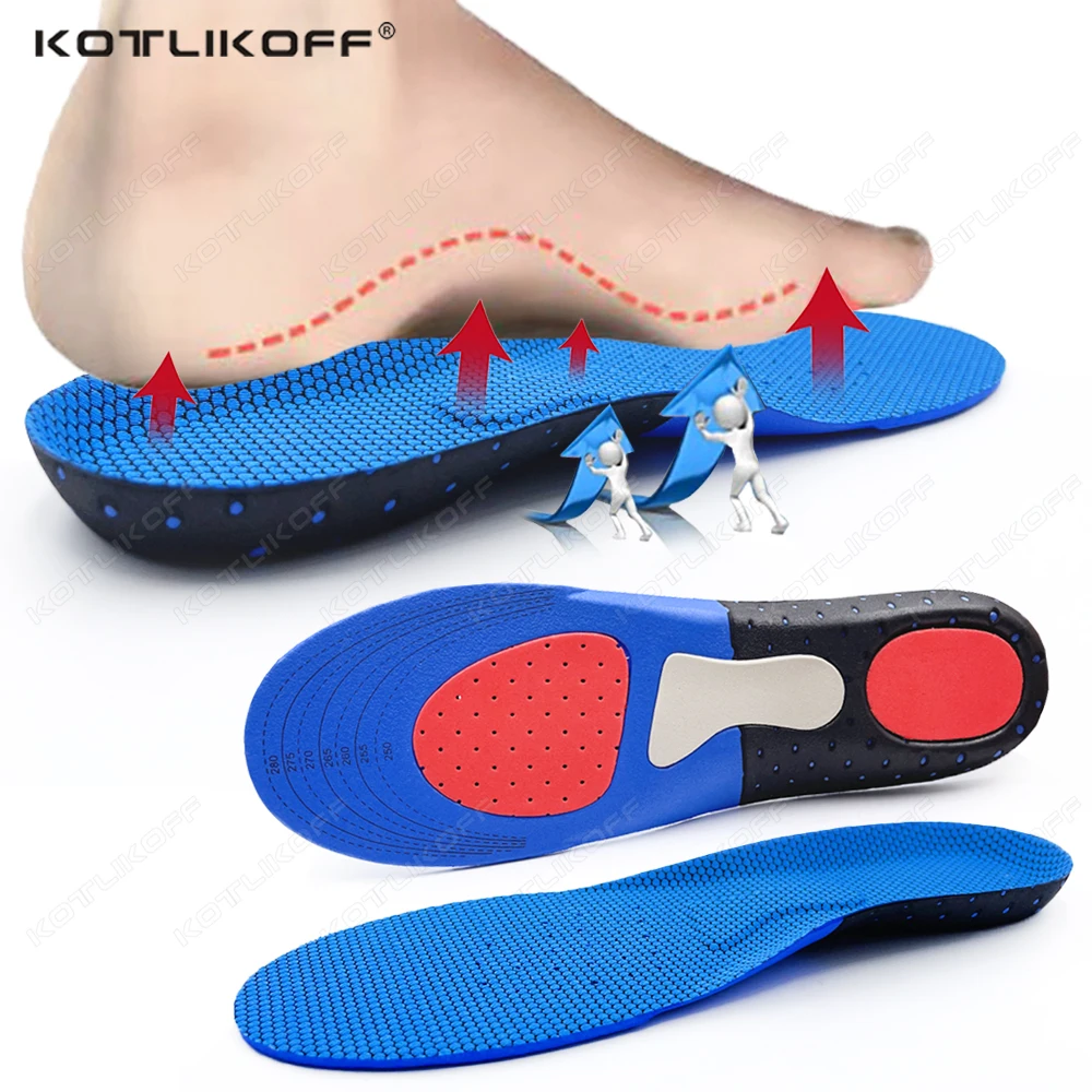 

Sport Running Insoles For Feet Orthotic Arch Support Insert Foot Pain Massaging Shoe Pad Shock Absorption For Walking Cushion