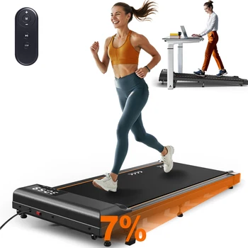 Tappetino da passeggio Mettlematic Tw1 – Tapis roulant da 2,25 CV per la casa, carico 100 kg, velocità 1-6 km/h, inclinazione, cintura da corsa a 7 strati