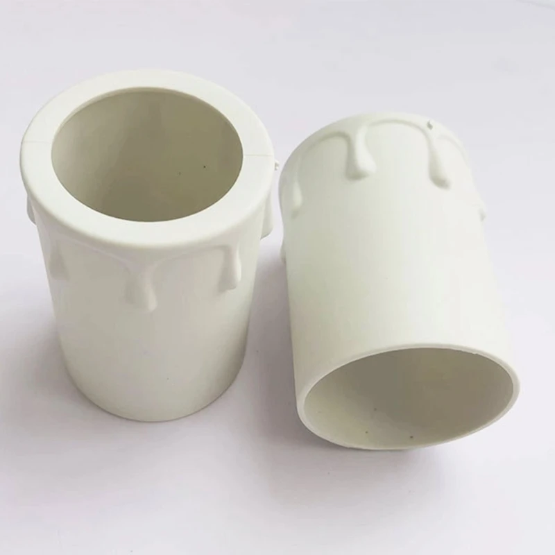 10/20Pieces Socket Covers Chandelier Sleeve Plastic Tubes Candelabra Base for Home and Holiday Lighting