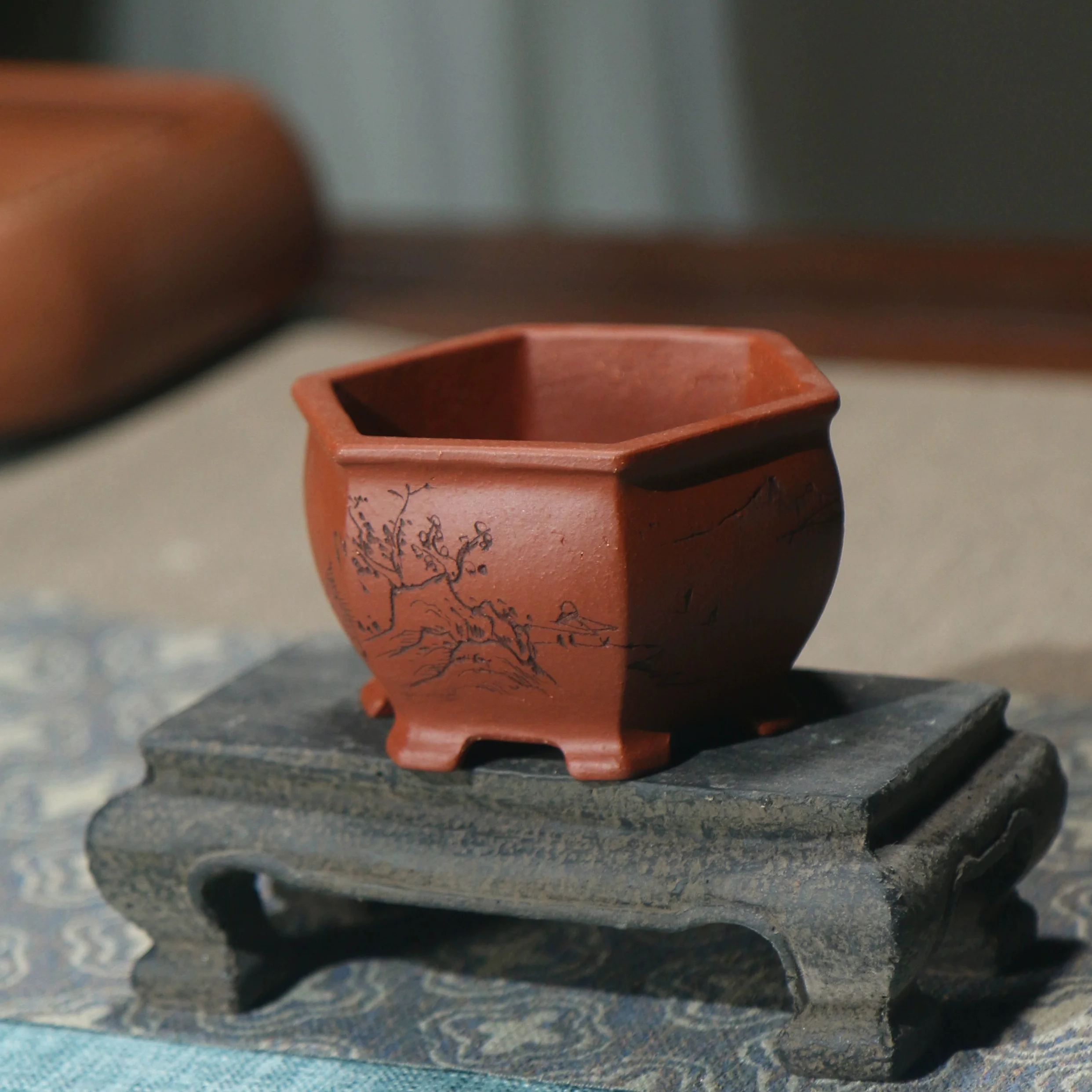 3-1308 火鉢・盆栽鉢　陶器　made in china 3-1308 火鉢・盆栽鉢 陶器 made in china - メルカリ