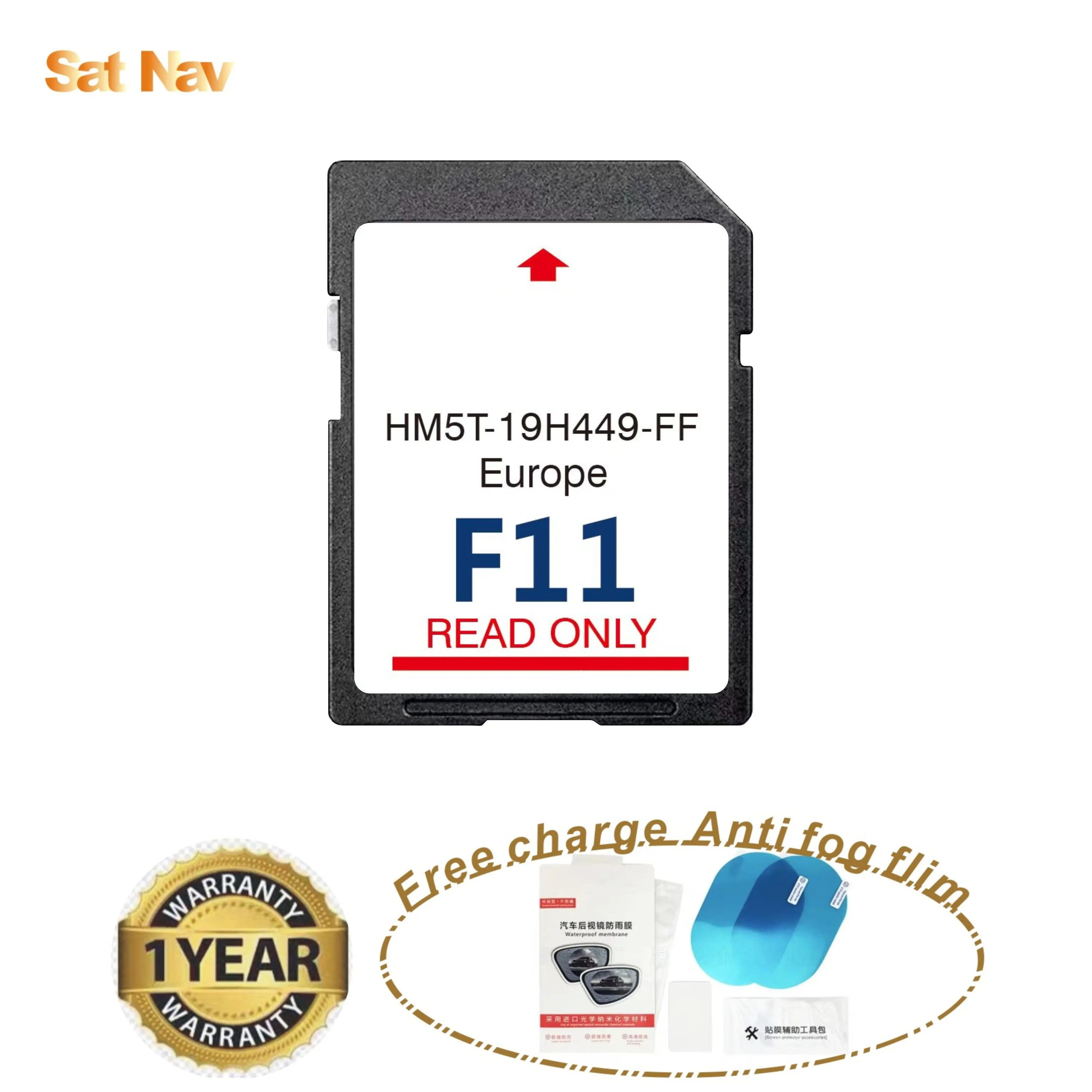 2023 GPS map micro SD cards For Ford Focus 2 3 Mk2 Mk3 car radio