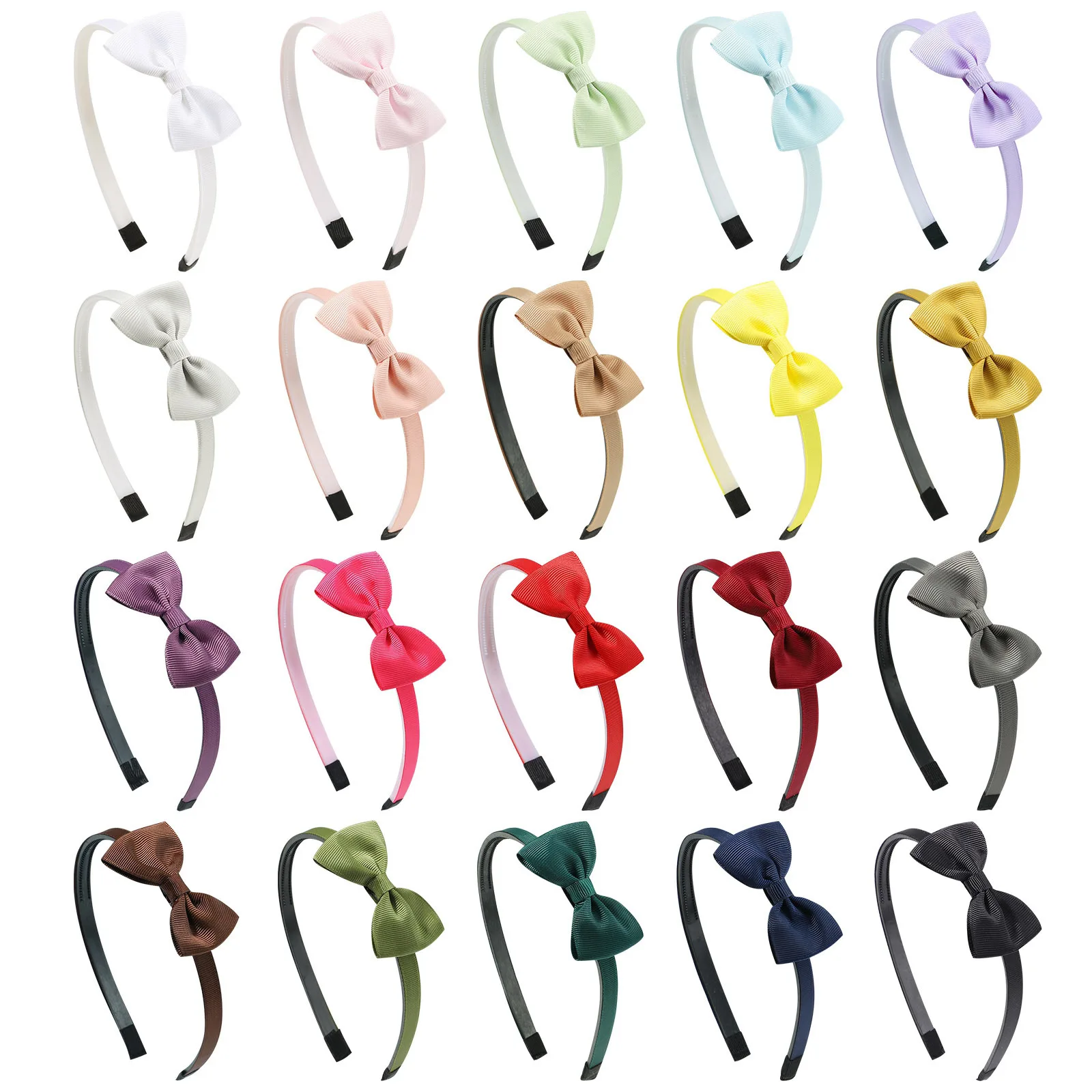 

2.83 inch Children Girls Lovely Wrinkle Bow Princess Hairband Hair Accessories Kids Solid Color Festival Bow Ties Headwear