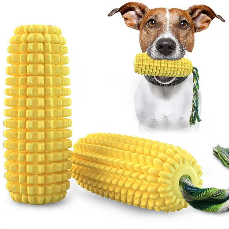 

Corn vocal dog toys bite-resistant teething sticks canine teething ball relieve boredom tease puppy