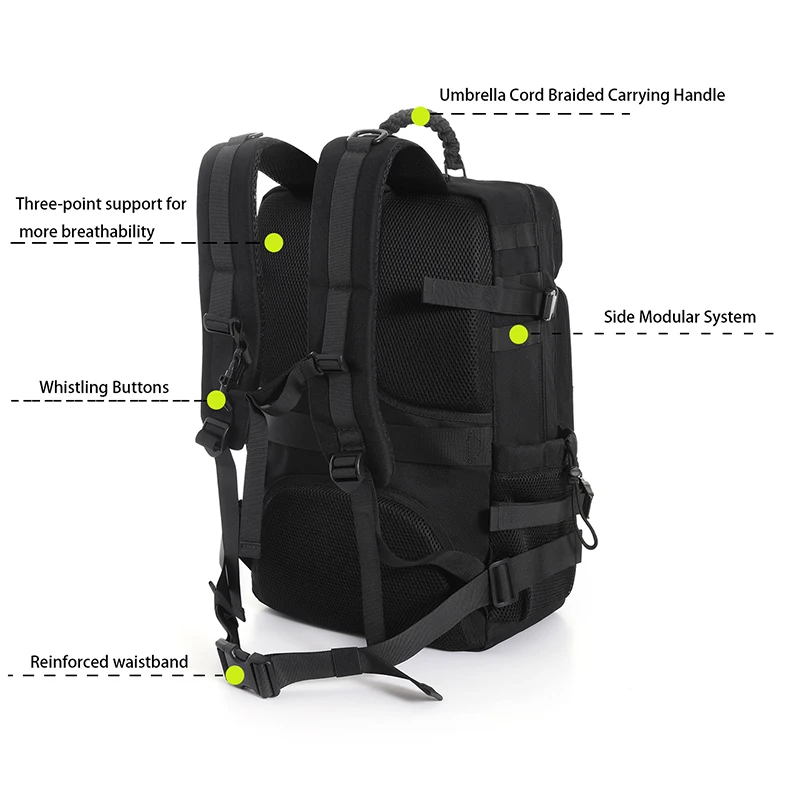 Men's Large Capacity Duffel Bag with Modular System