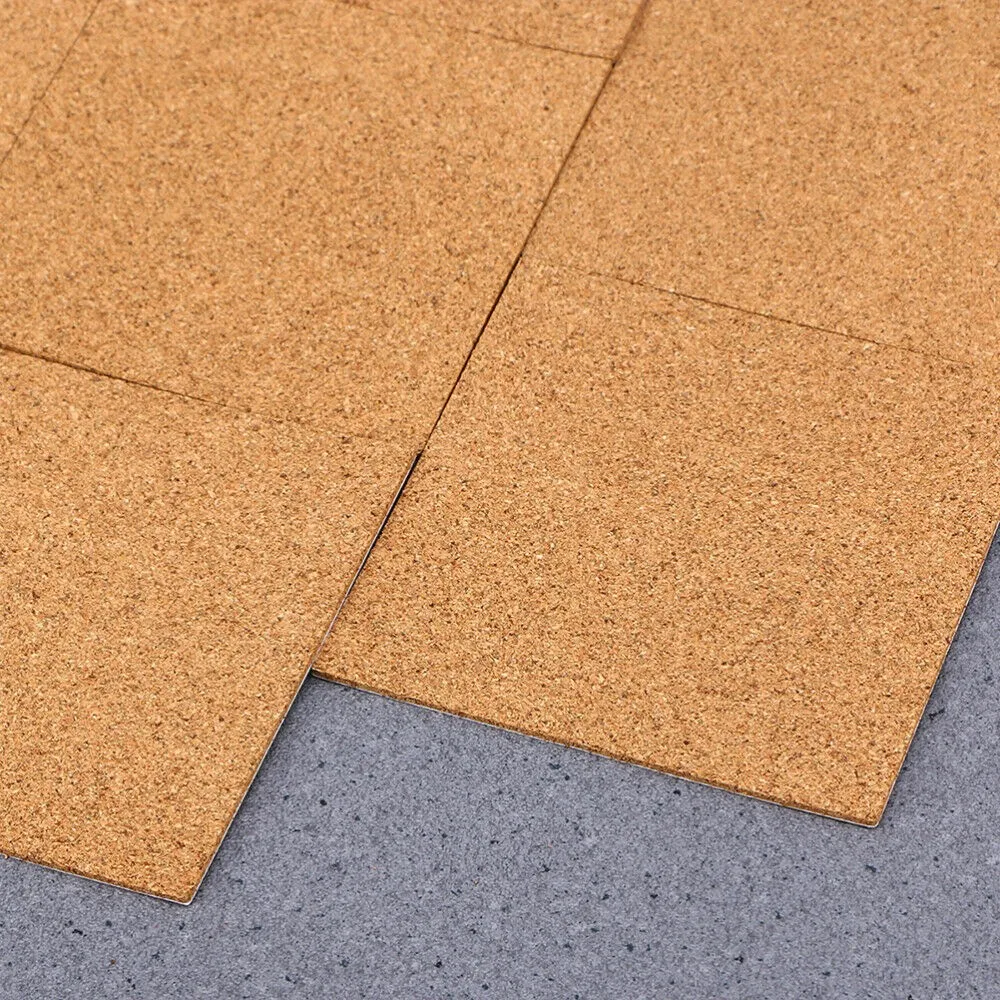 10PCS Selfadhesive Cork Coasters Squares Cork Mats Cork Backing Sheets