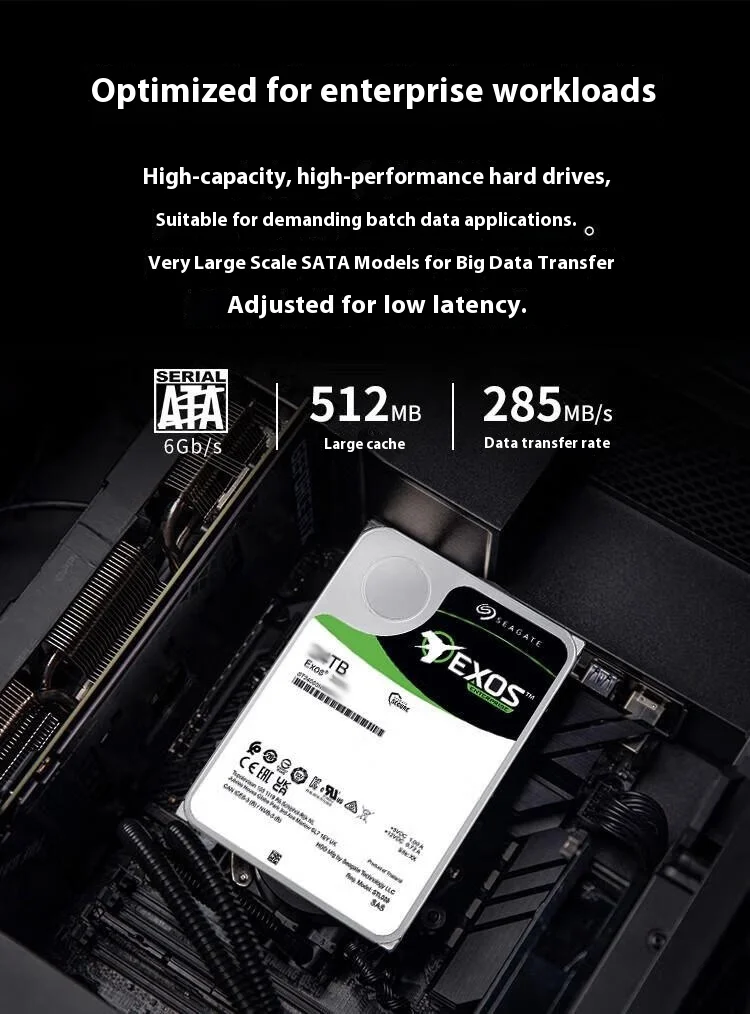 Seagate Exos X22 22TB 7200RPM SATA Hard Drive - 256MB Cache, CMR
