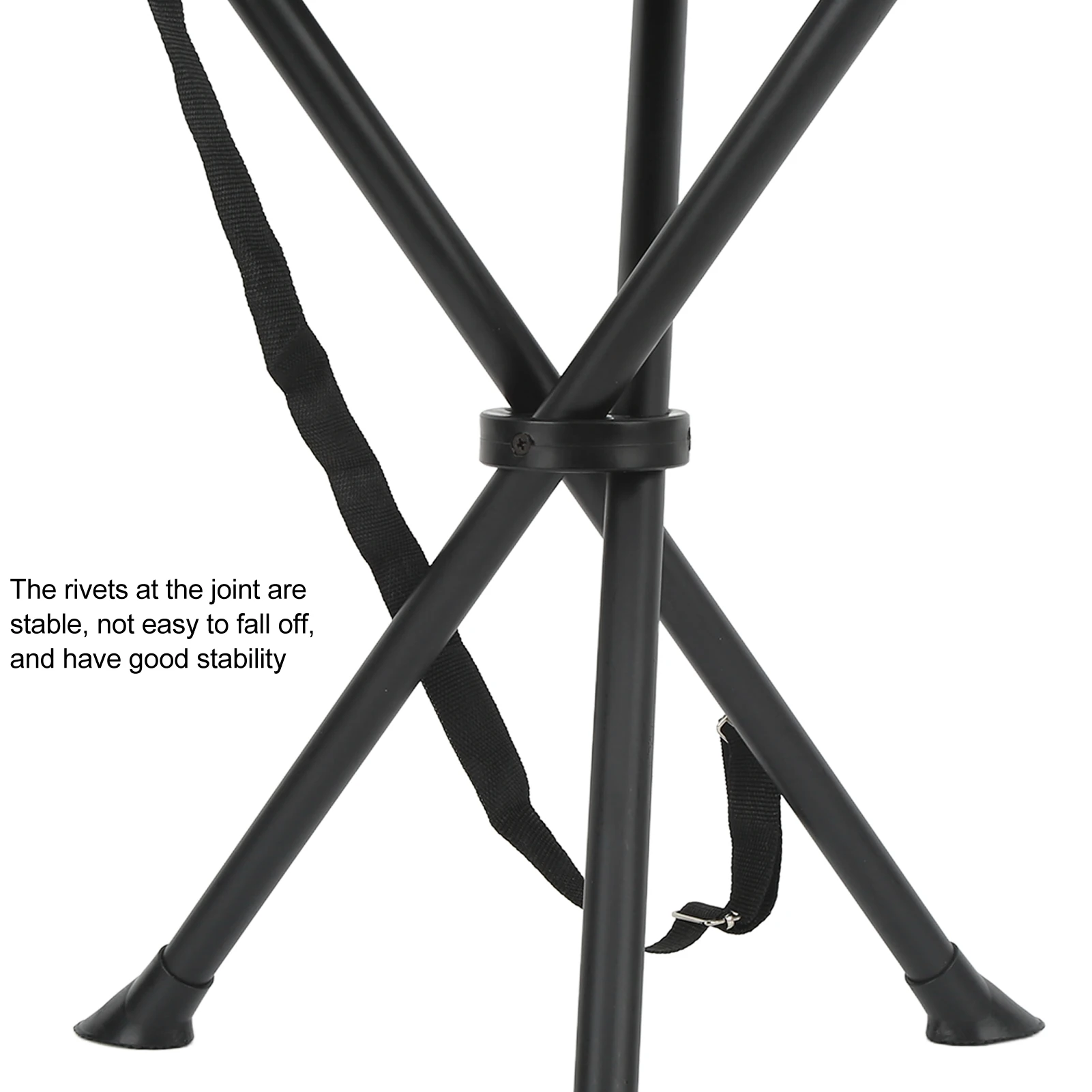 Klappbarer Stativhocker, 600D Oxford-Stoff, Anti-Fall, 200 kg, tragender, faltbarer Stuhl, gute Stabilität, rutschfest, zum Angeln – Detail 5