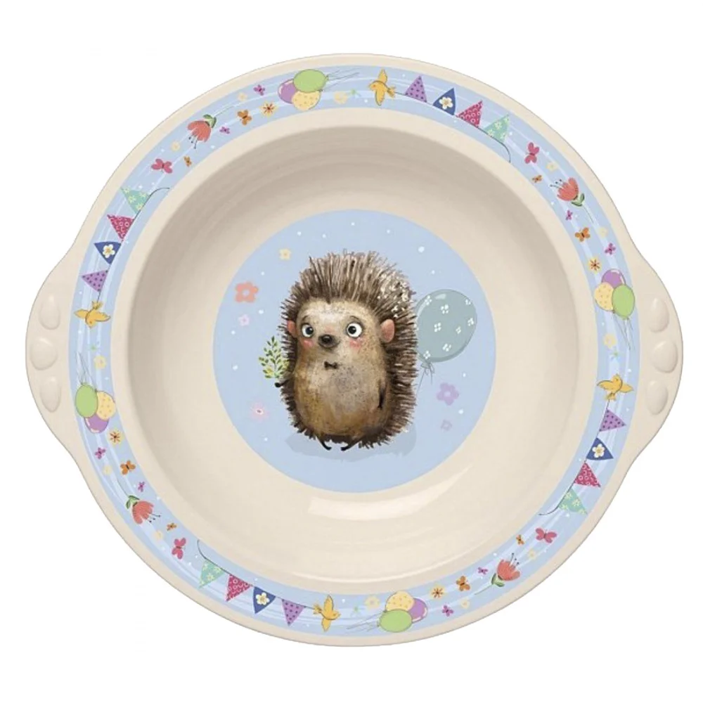 Тарелка детская глубокая с голубым декором ТМ &quotПластишка&quot | - Цена: 96,00 руб.