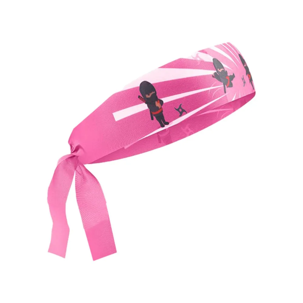 닌자 가라테 어린이 전사 머리띠, 다목적 흡습성, 통기성 발한 억제 밴드