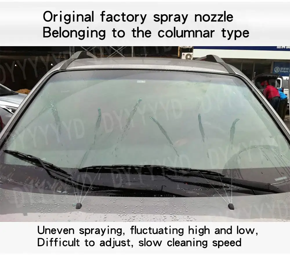2pcs Car Front Windshield Washer Nozzles Jet Heated For Audi TT A1 8X A4 B8 Q3 Q