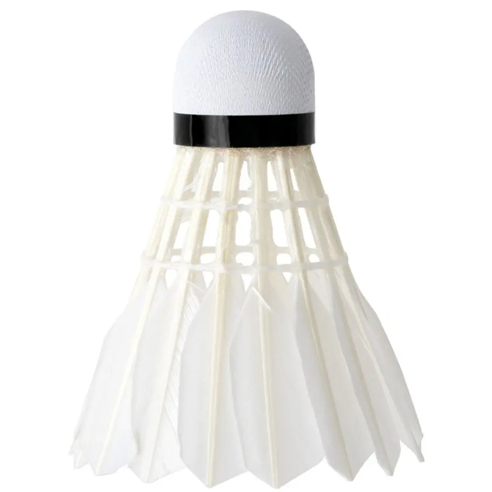 Description Picture 6 of item3/6/12Pcs White Goose Feather Badminton Durable Badminton Shuttlecock Professional Training Sport Badminton Ball Accessories